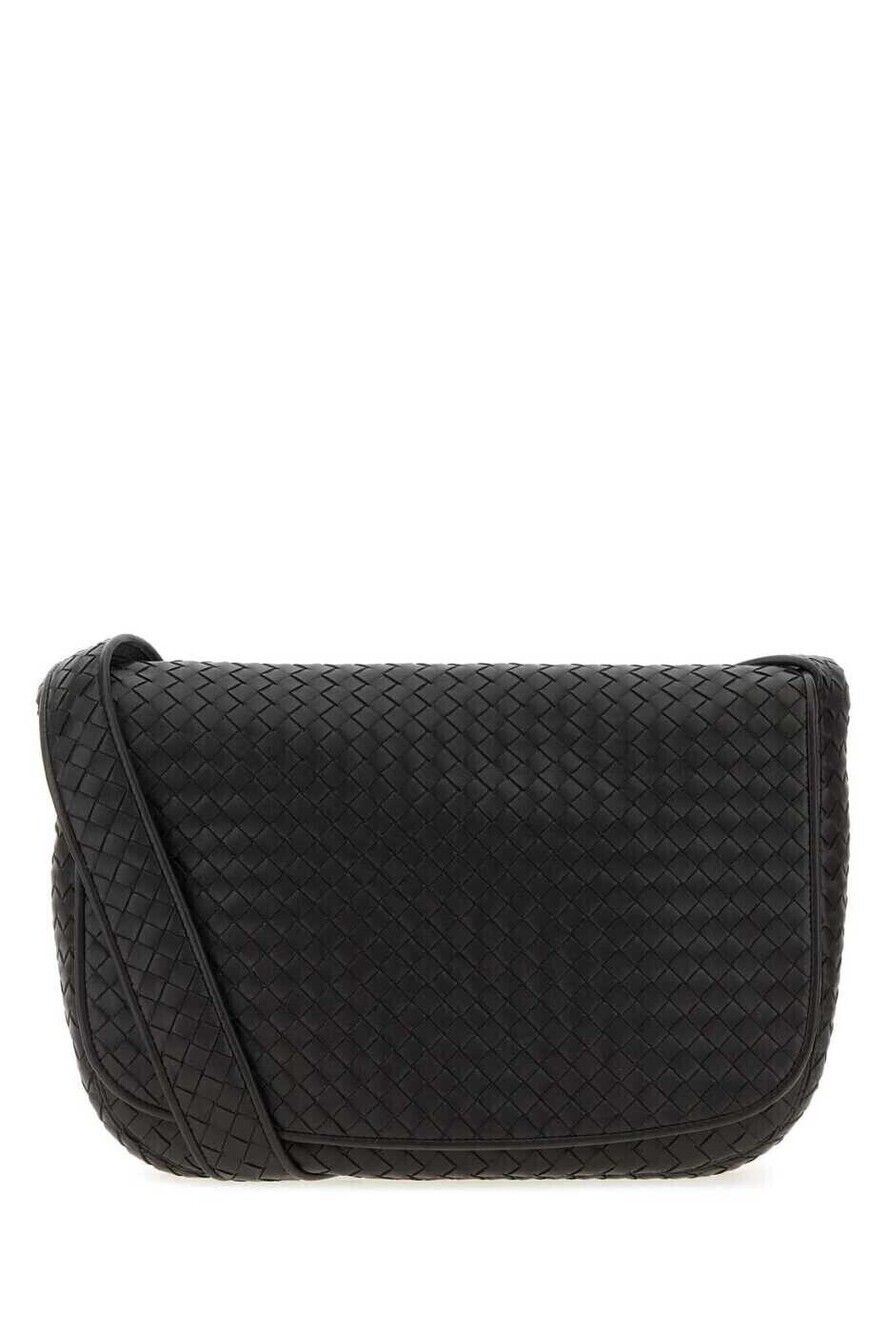 Bottega Veneta Intrecciato Olimpia Flap Shoulder Bag Leather Brown